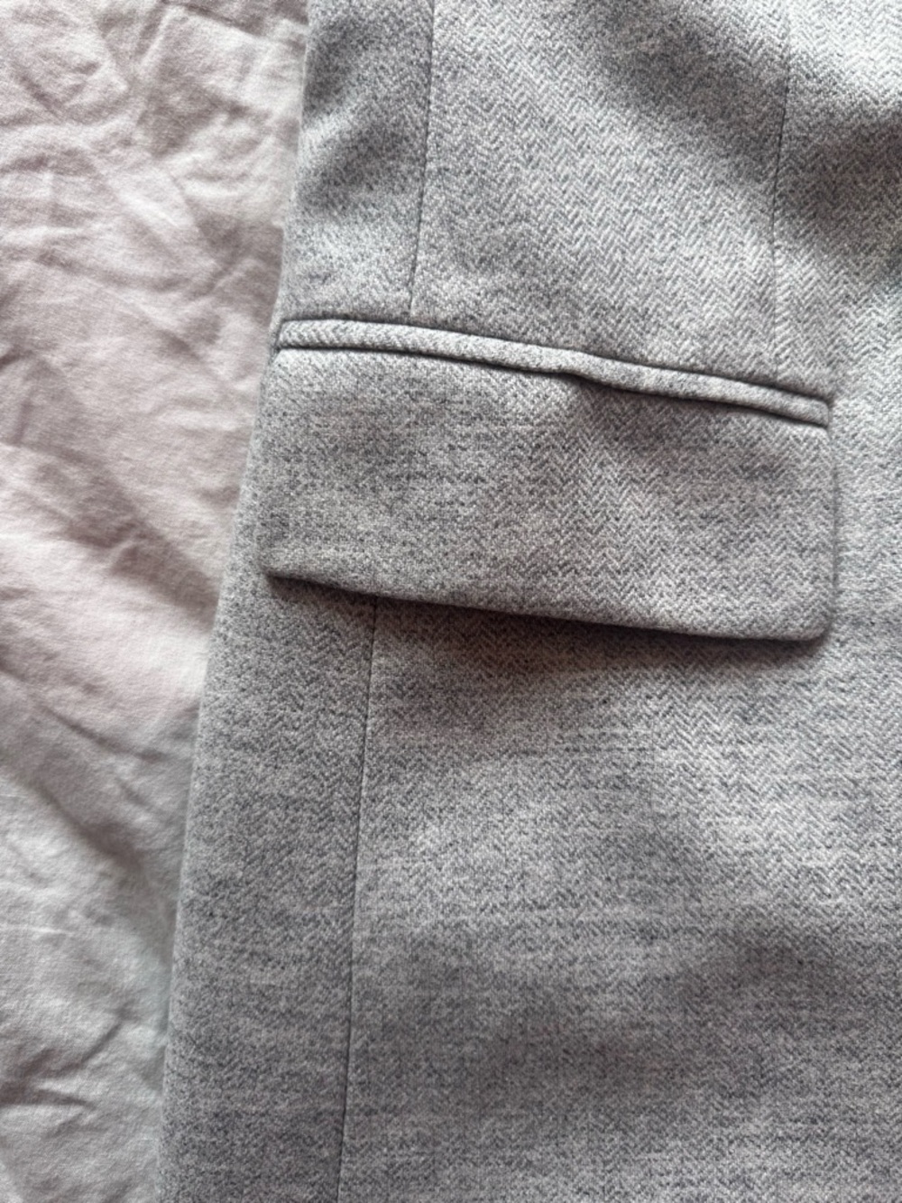 Club Monaco Grey Double Breasted Long Vest Blazer Tailored XS - Picture 4 of 14